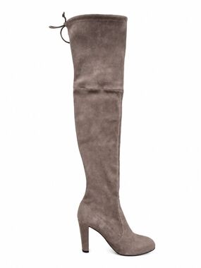 Stuart Weitzman Over-the-Knee Suede Boot in Taupe